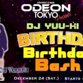 DJ YUU-KI  Birthday Bash  this saturday
