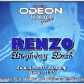 RENZO’S BIRTHDAY BASH Odeon Roppongi TOKYO
